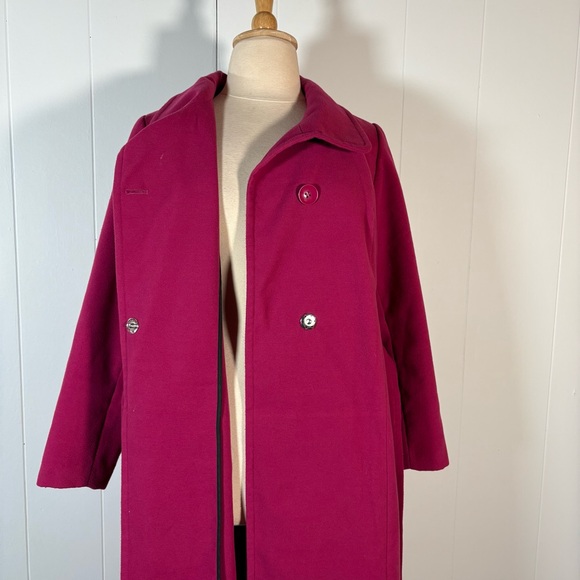 Eloquii Pink Coat Women’s 18/20 Belted Chic Classic Feminine - Picture 9 of 12